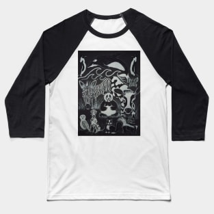 Just Black and White Animals Baseball T-Shirt